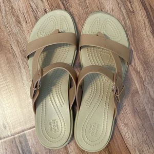 Crocs Tulum Sandals in Light Brown